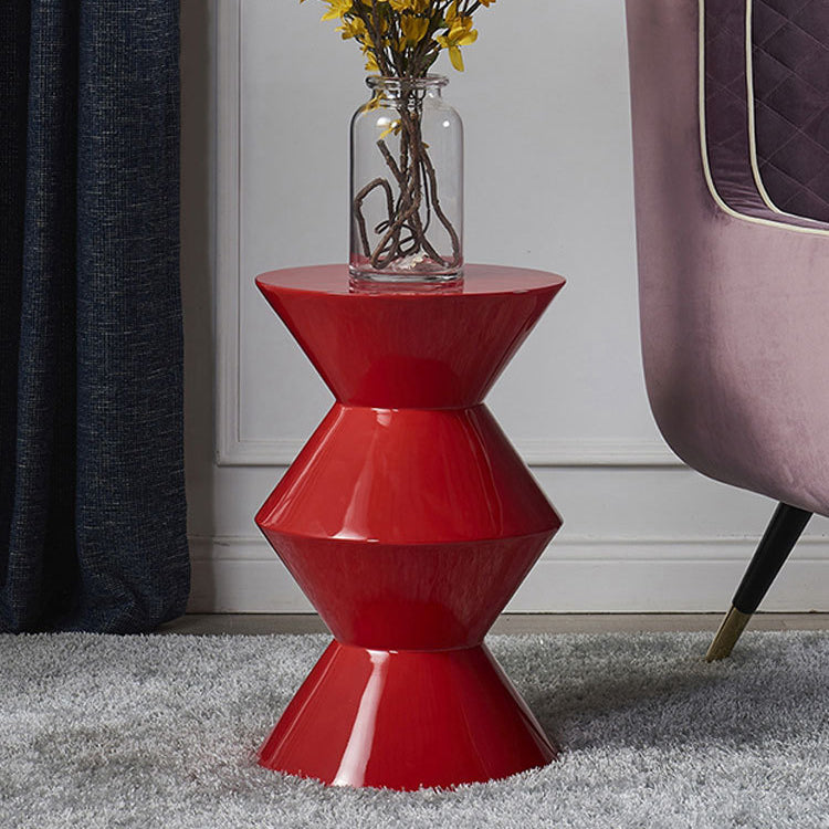 17.75" Tall Mid-century Side End Table Pedestal Round Sofa Side Accent Table