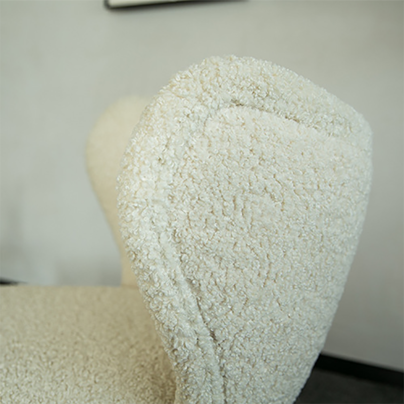 Nordic Armless Pine Basic Four Leg Fixed Back Slipper Accent Chair