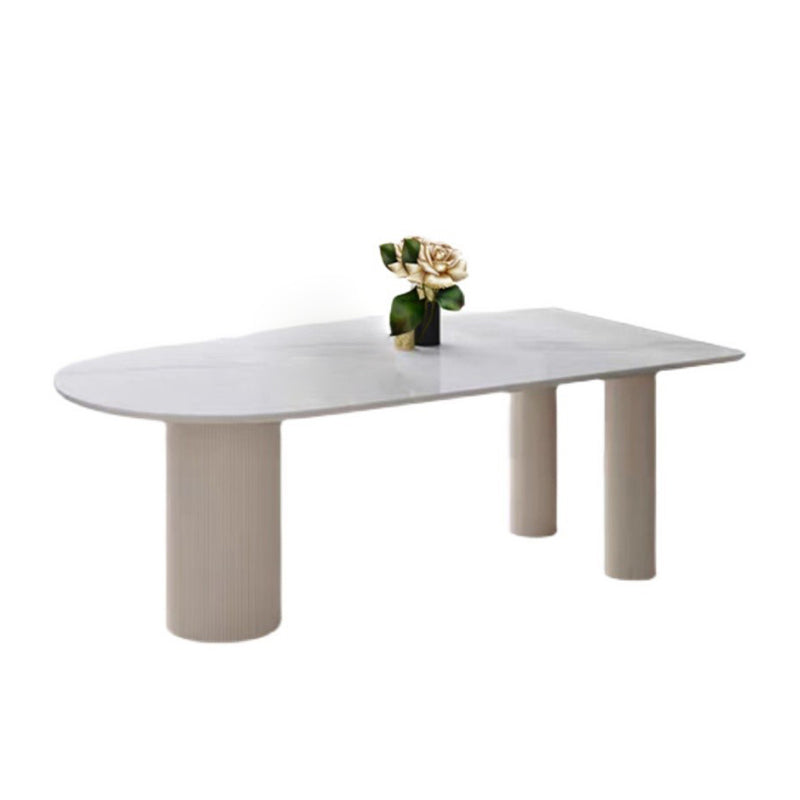 Stone Top Dining Table Contemporary Dining Table with 3 Legs