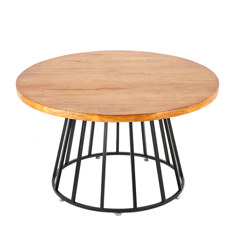 Solid Wood Dining Table Contemporary Round Dining Table with Pedestal Base