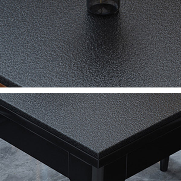 Stone Top Table Contemporary Rectangle Dining Table with 4 Legs