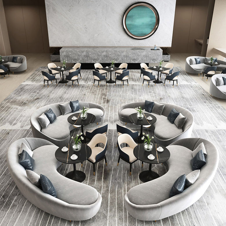 Stone Dining Table Contemporary Dining Table with Metal Pedestal Base