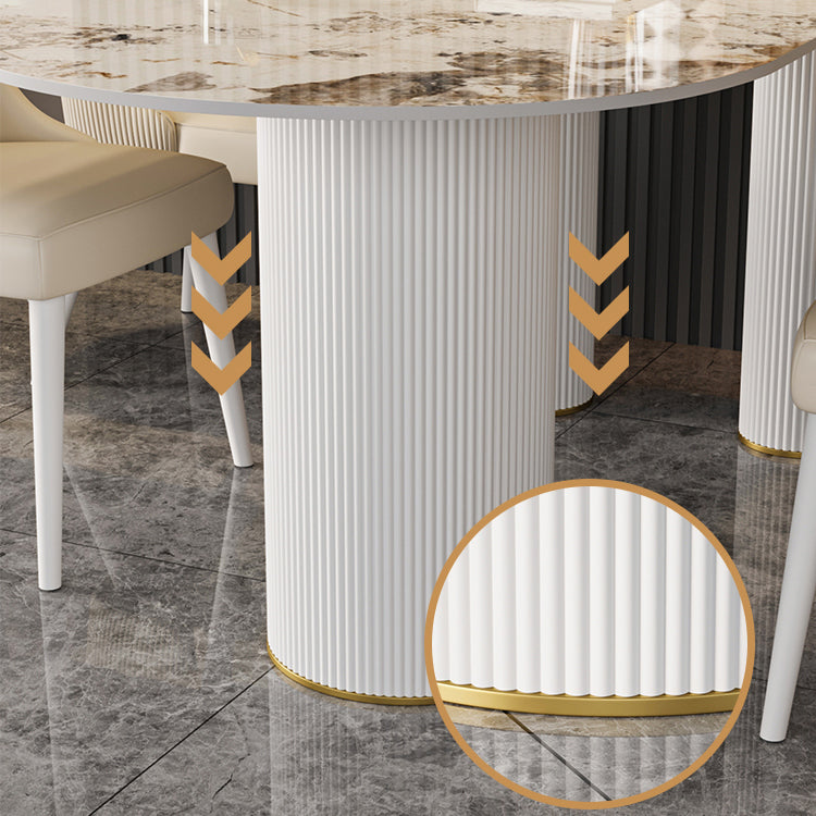 Free Form Stone Dining Table Modern Dining Table for Kitchen