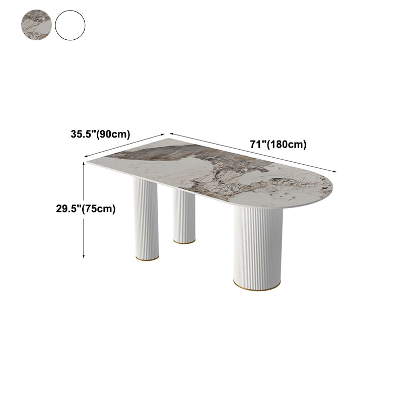 Free Form Stone Dining Table Modern Dining Table for Kitchen