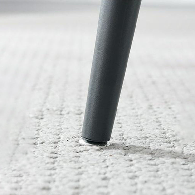 Rectangle Dining Table Industrial Stone Top Dining Table with 4 Legs