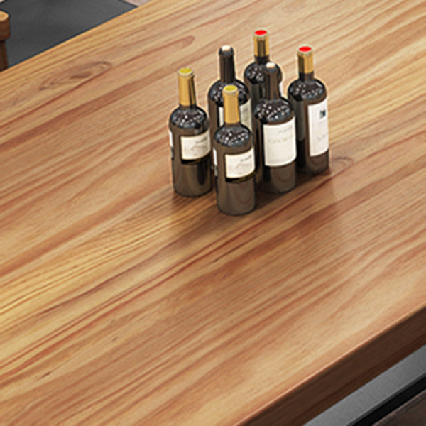 Pine Solid Wood Dining Table Rectangle Dining Table with Trestle Base