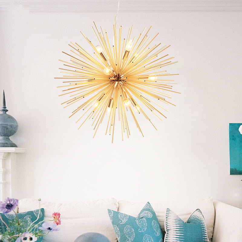 Starburst kroonluchter hanglamp Modernism METAL 20.5 "/23"/25 "DIA LED Goudhangend plafondlicht