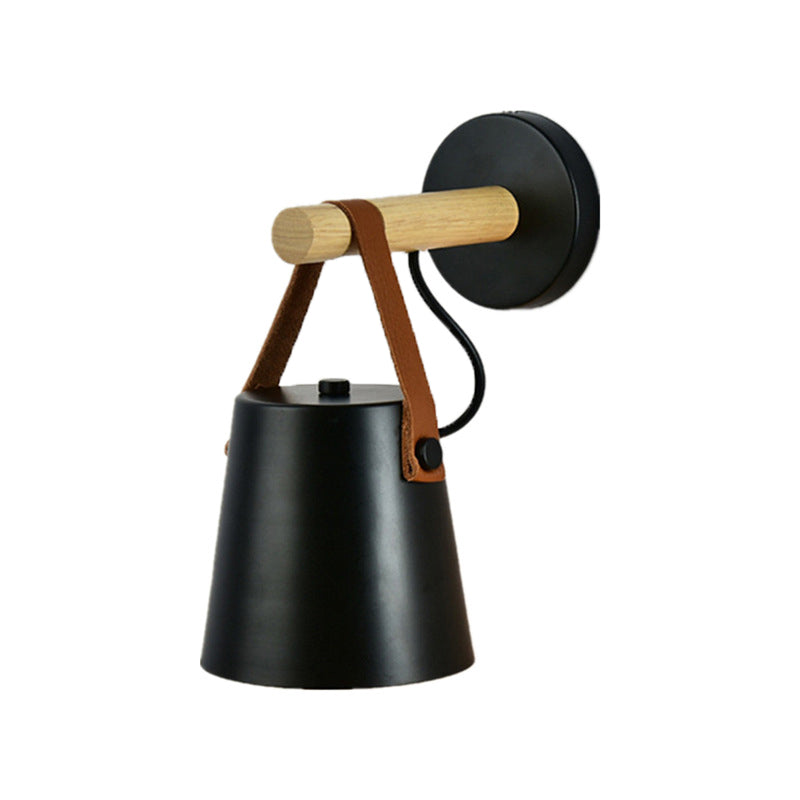 Metal Geometric Shape Wall Lights Industrial 1-Light Wall Light Sconce