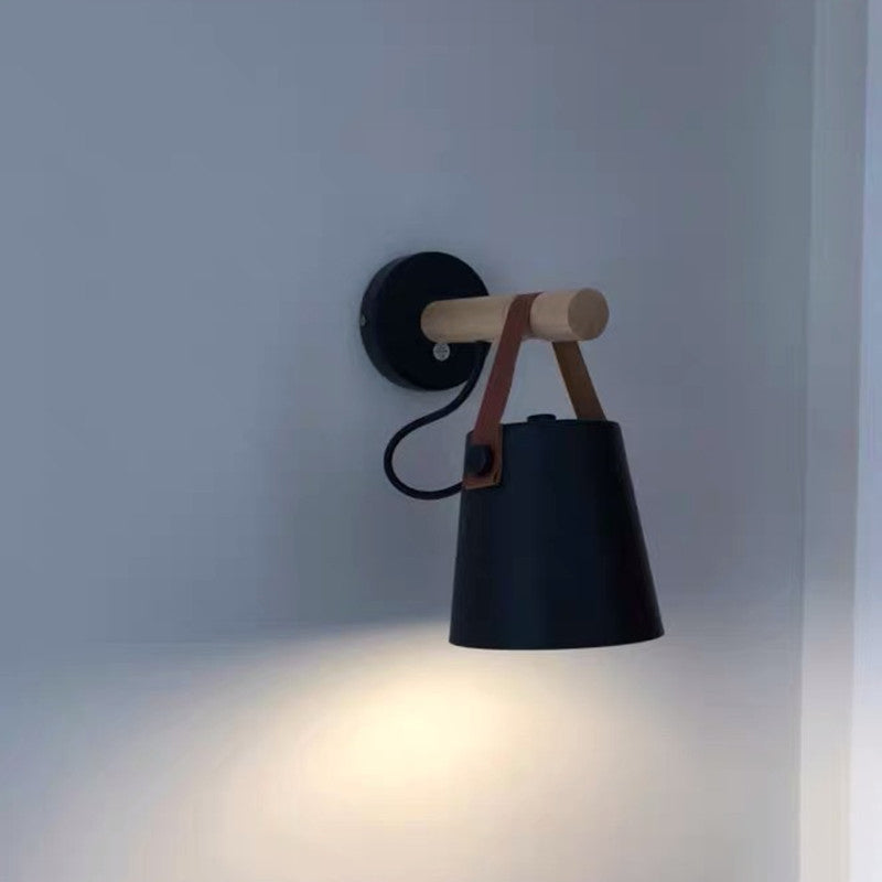 Metal Geometric Shape Wall Lights Industrial 1-Light Wall Light Sconce