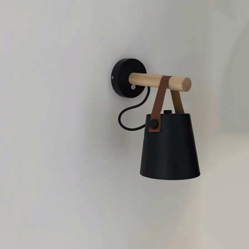 Metal Geometric Shape Wall Lights Industrial 1-Light Wall Light Sconce