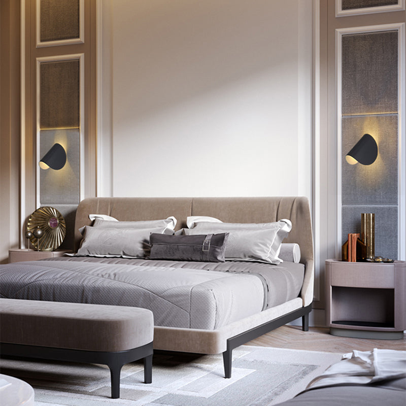 Modern Simple Iron Wall Light Arc Shape LED Rotatable Wall Lamp for Living Room