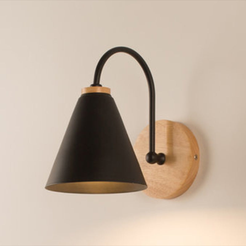 Metal Geometric Shape Wall Lights Industrial Style 1-Light Wall Light Sconce