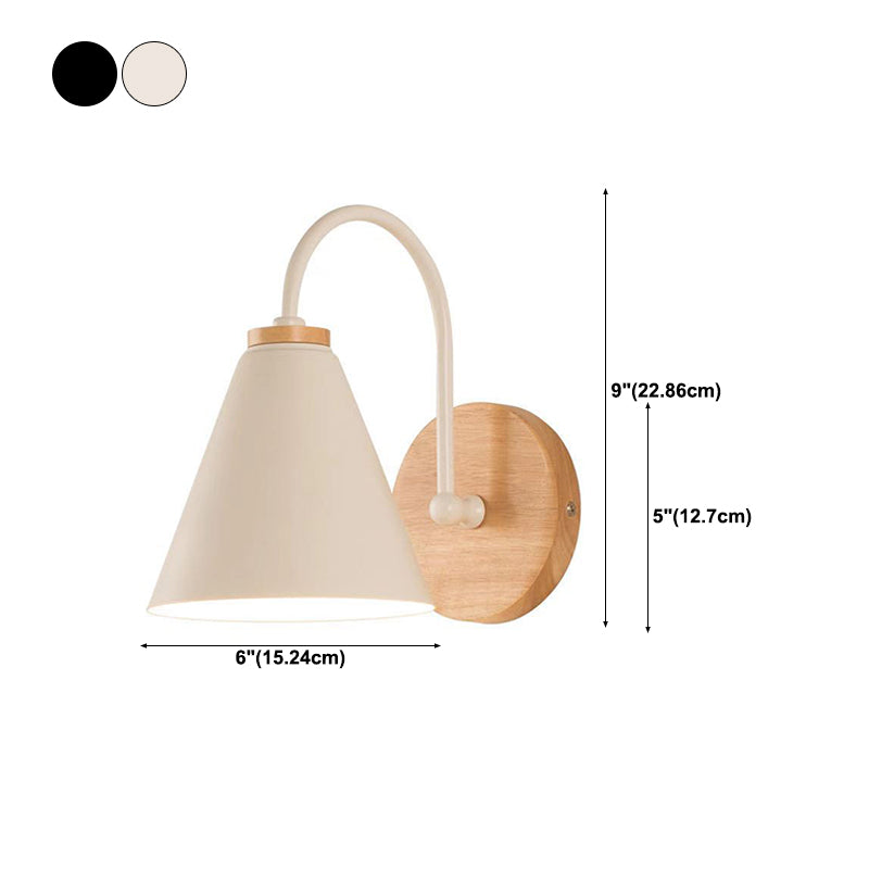 Metal Geometric Shape Wall Lights Industrial Style 1-Light Wall Light Sconce