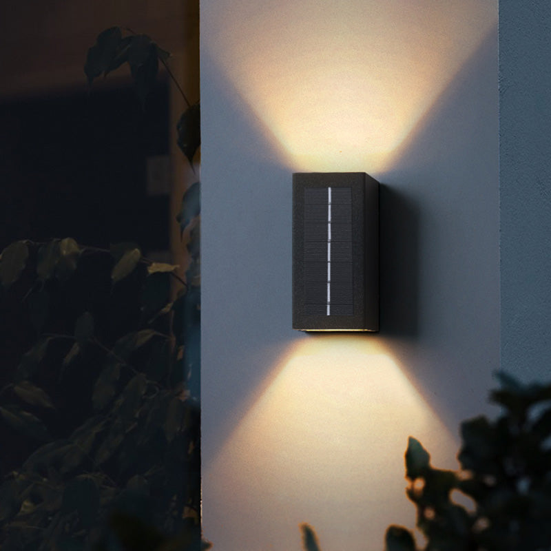 Contemporary Metal Rectangular Wall Sconce Led Wall-washer Light for Outdoor
