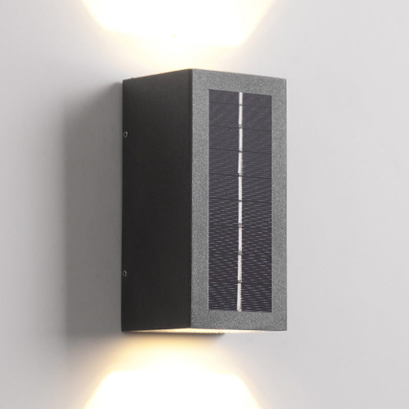 Contemporary Metal Rectangular Wall Sconce Led Wall-washer Light for Outdoor