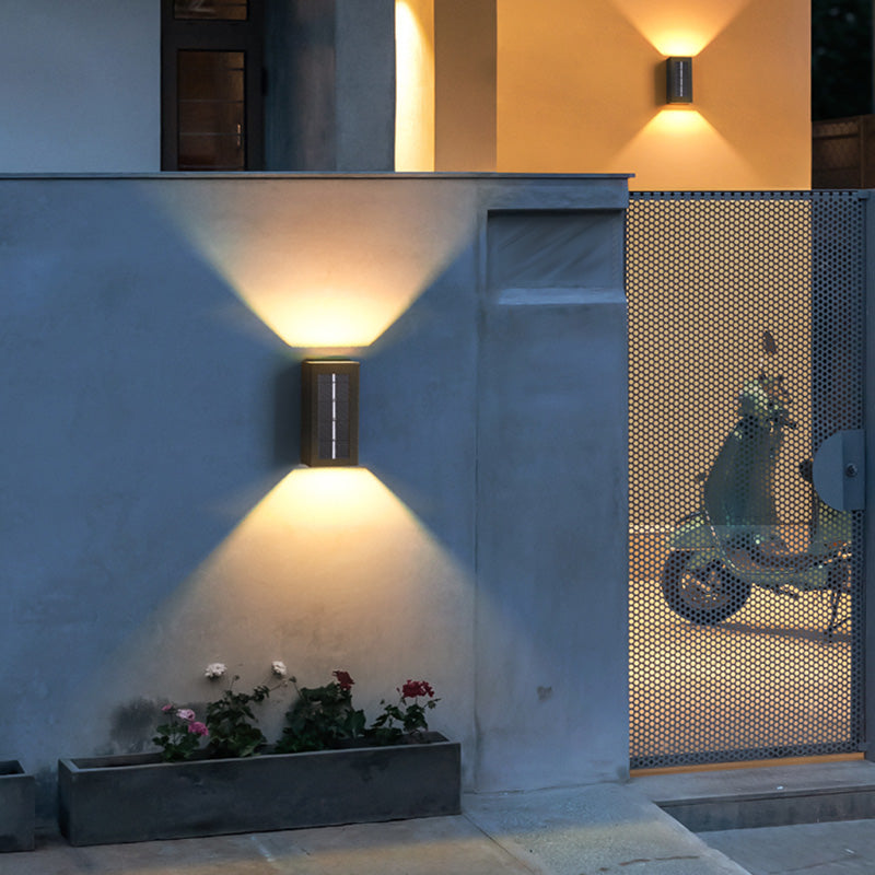 Contemporary Metal Rectangular Wall Sconce Led Wall-washer Light for Outdoor