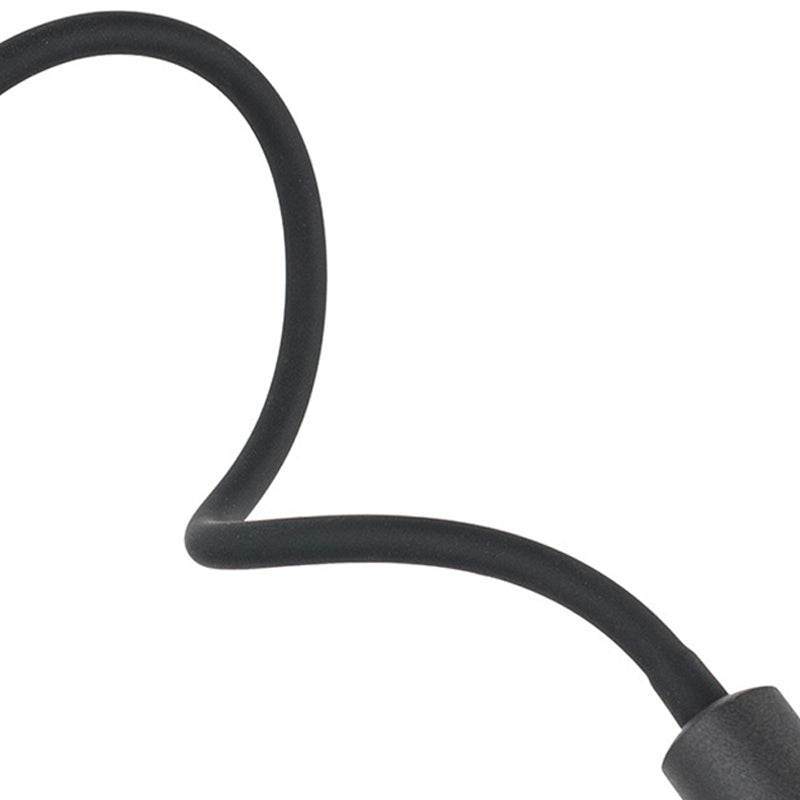 Round Shape Reading Wall Lighting Modern Style Metal Wall Mounted Lighting in Black