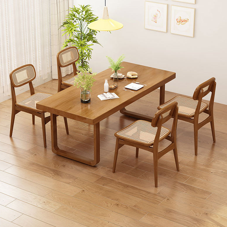 Industrial Solid Wood Table Set 1/2/5/7 Pieces Dining Set for Home Use