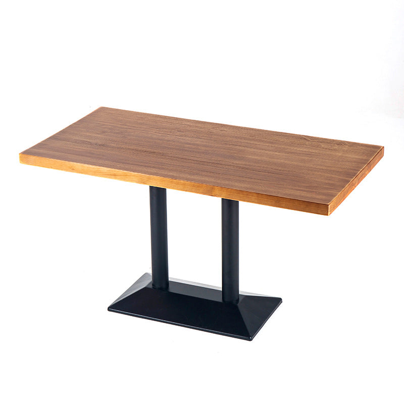 Industrial Rectangle Table Set 1/2/3 Pieces Dining Set for Restaurant