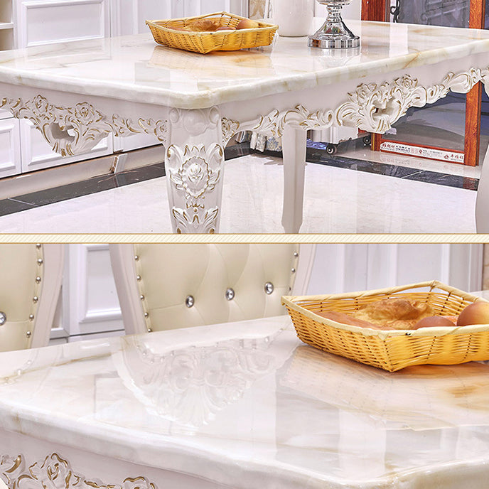 Victoria Rectangle Table Set 1/2/5/7 Pieces Dining Set for Home