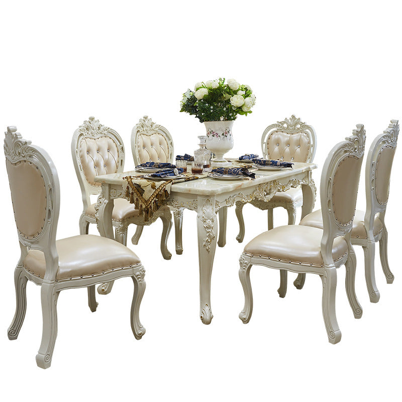 Victoria Rectangle Table Set 1/2/7 Pieces Dining Set for Home