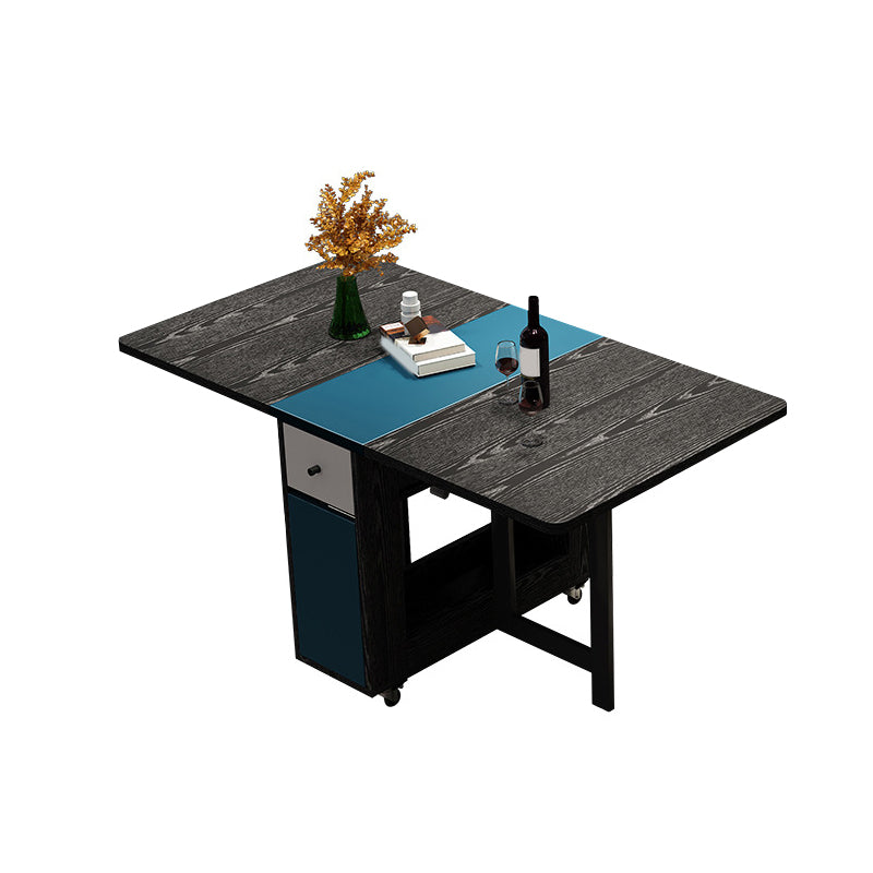 Modern Dining Set 1/3/5 Pcs Storage Folding Dining Table with Folding Chairs