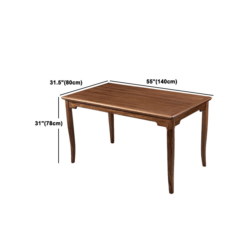 Traditional Rectangle Table Set 1/2/5 Pieces Dining Set for Home