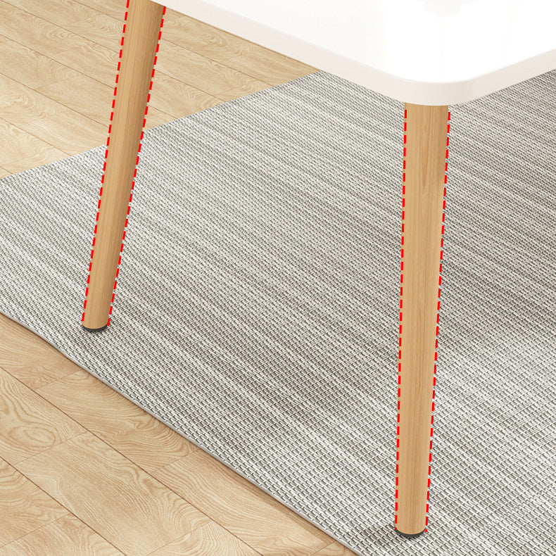 Modern Dining Set 1/5 Pcs Wood Dining Table with Armless Chairs