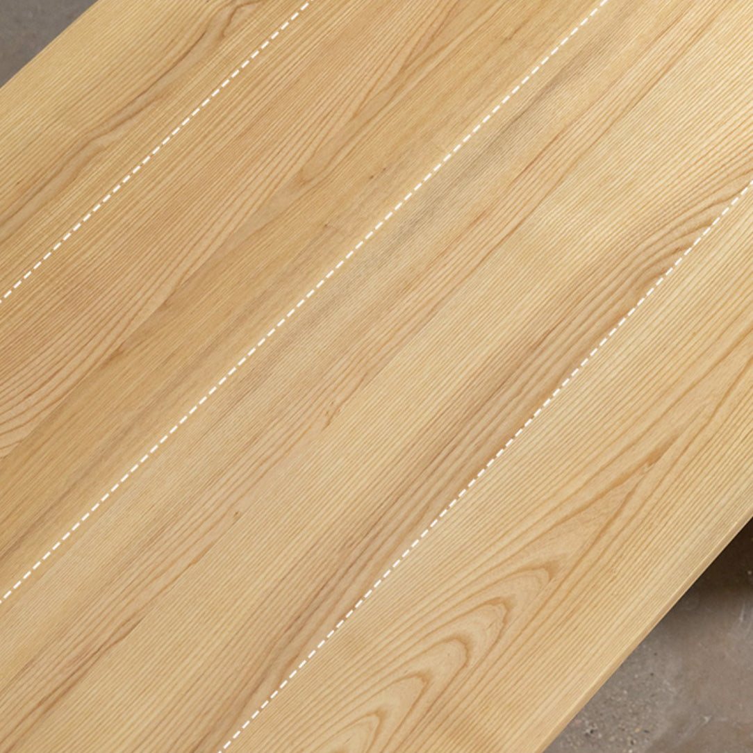 Modern 1/2/3/4 Pieces Rectangle Dining Set Solid Wood Top Dining Table with Chairs