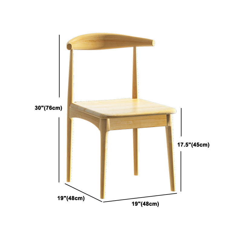 Modern 1/2/3/4 Pieces Rectangle Dining Set Solid Wood Top Dining Table with Chairs