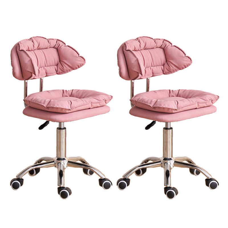 Scandinavian Metal Barstool Fabric Upholstered Counter Stool with Chrome Base