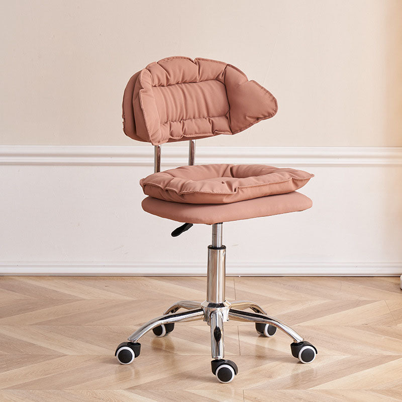 Scandinavian Metal Barstool Fabric Upholstered Counter Stool with Chrome Base