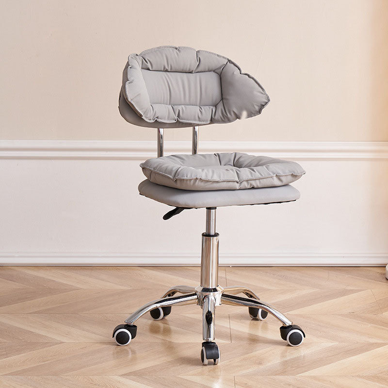 Scandinavian Metal Barstool Fabric Upholstered Counter Stool with Chrome Base