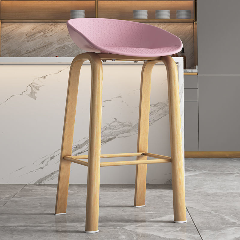 Contemporary Low Back Counter Stool Home Furniture with Footrest