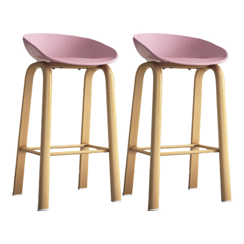 Contemporary Low Back Counter Stool Home Furniture with Footrest