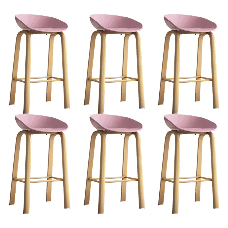 Contemporary Low Back Counter Stool Home Furniture with Footrest