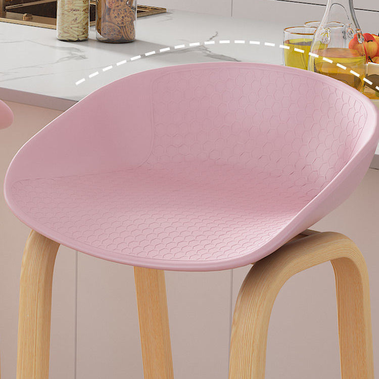 Contemporary Low Back Counter Stool Home Furniture with Footrest