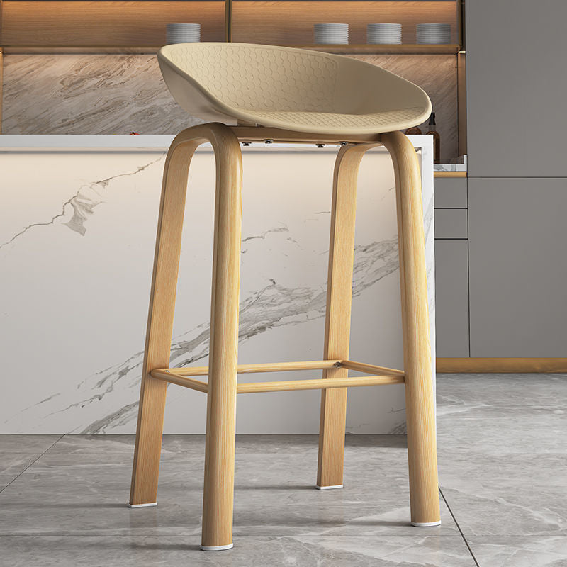 Contemporary Low Back Counter Stool Home Furniture with Footrest