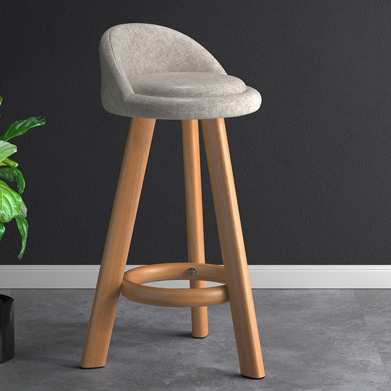 Contemporary Low Back Counter Stool Home Furniture with Footrest
