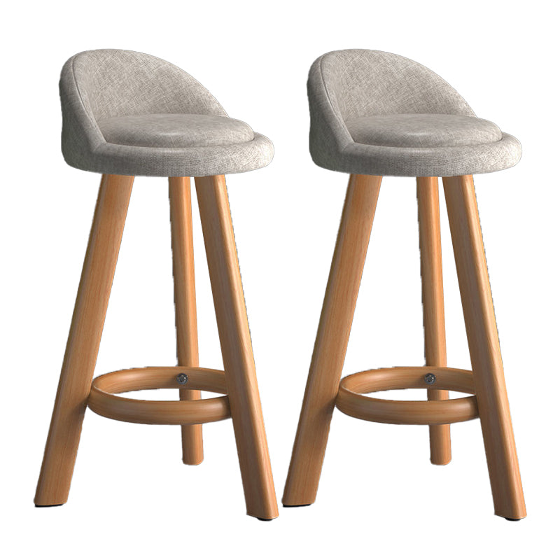 Contemporary Low Back Counter Stool Home Furniture with Footrest
