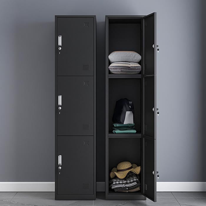 Contemporary Steel Wardrobe Armoire Hinged Wardrobe Cabinet for Bedroom
