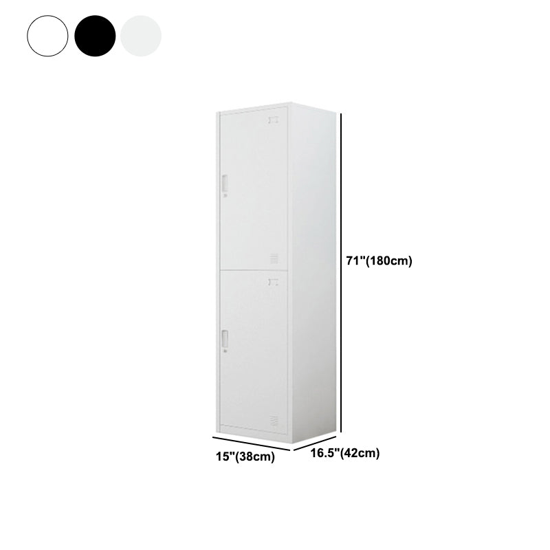 Contemporary Steel Wardrobe Armoire Hinged Wardrobe Cabinet for Bedroom