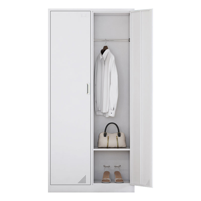 Contemporary Style Home Wardrobe Steel Wardrobe Closet with Doors