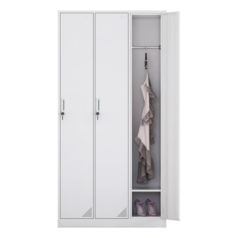 Contemporary Style Home Wardrobe Steel Wardrobe Closet with Doors