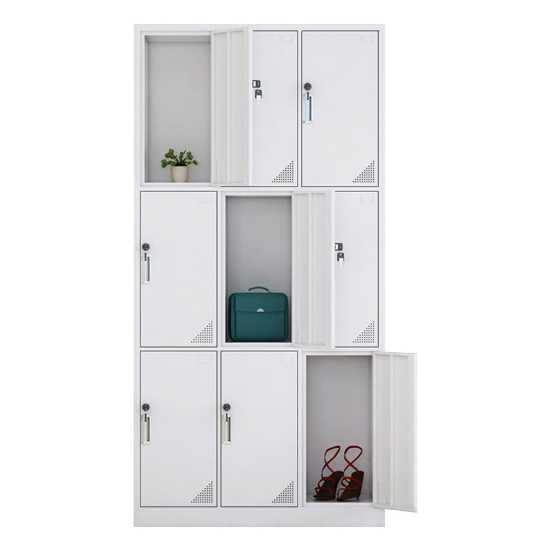 Contemporary Style Home Wardrobe Steel Wardrobe Closet with Doors
