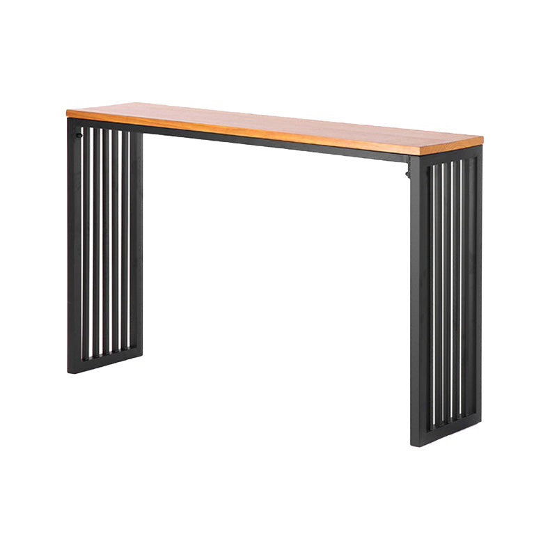 Industrial Wooden Bar Table Set 1/2/5 Pieces Rectangle Bar Table with High Stools