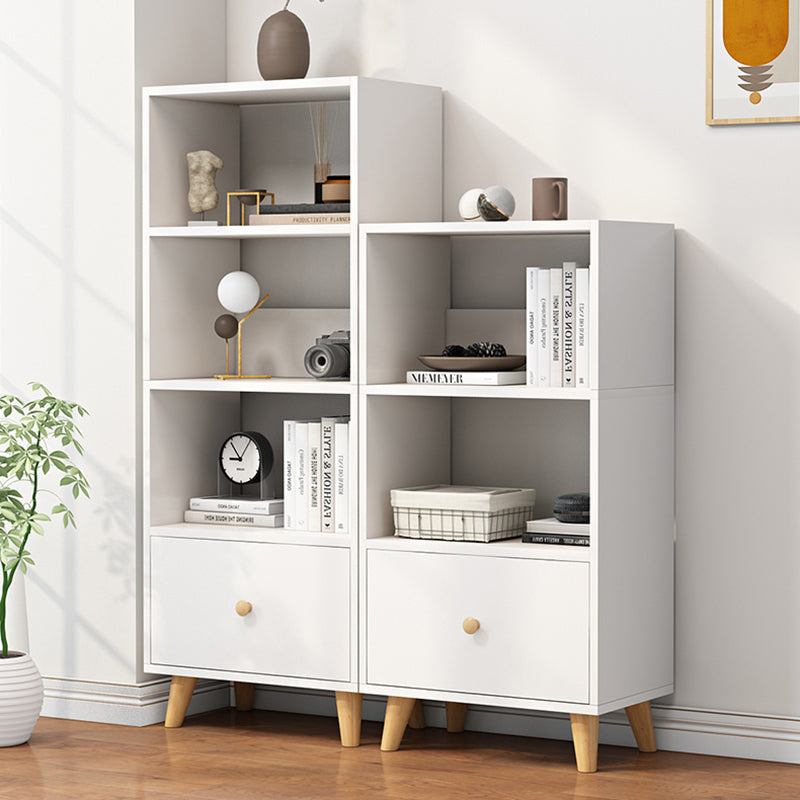 Contemporary Standard Book Shelf Engineered Wood Open Bookcase