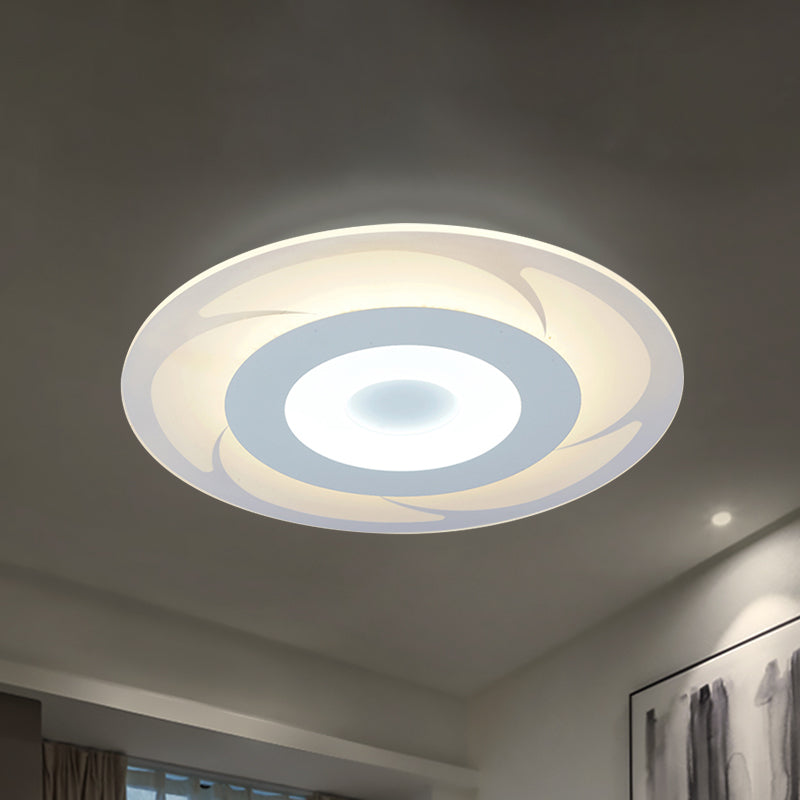 Acrylic Ultra Thin Ceiling Light Modern LED Flush Mount Light in Warm/White, 16.5"/20.5"/24.5" Wide