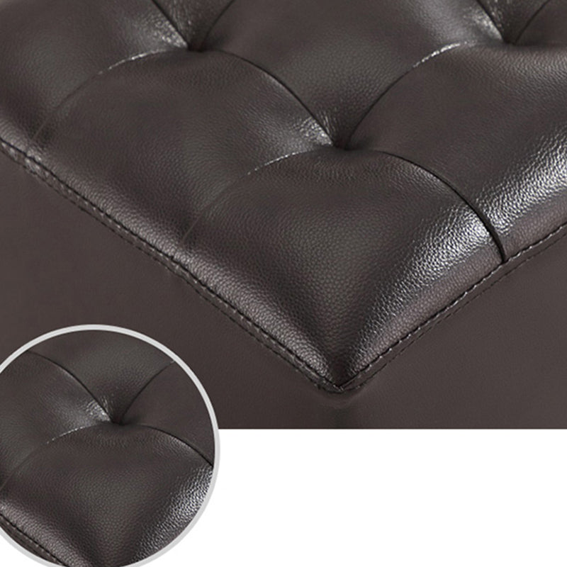 Wine Red Modern Pouf Water Resistant Round Pouf for Drawing Room