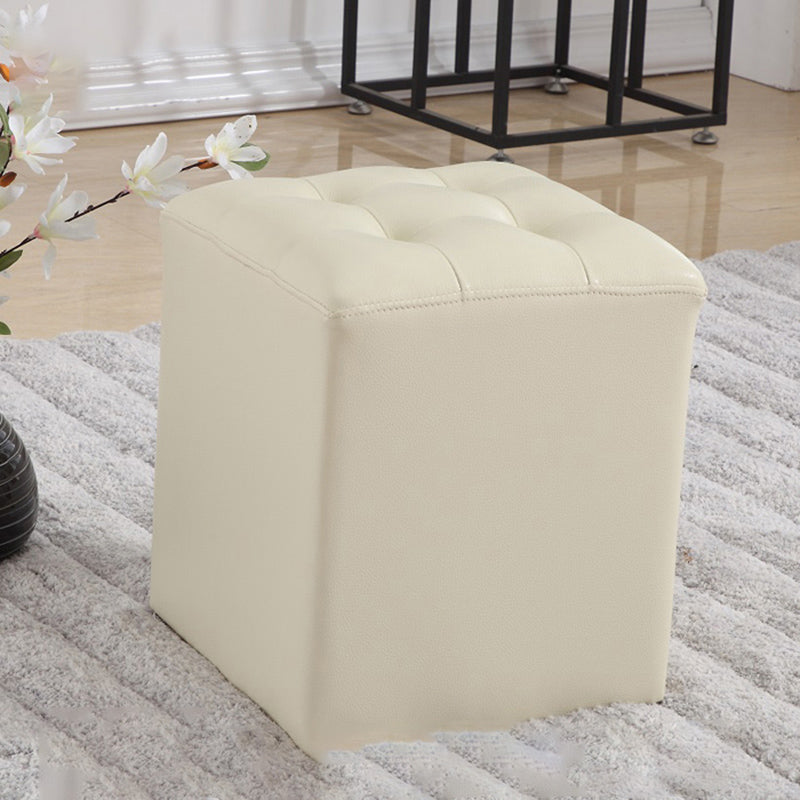 Wine Red Modern Pouf Water Resistant Round Pouf for Drawing Room